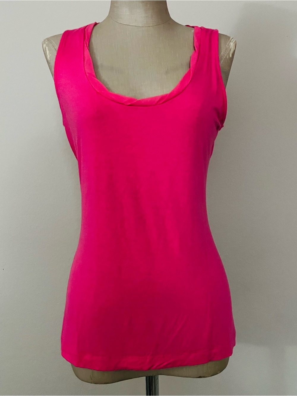 The Limited Hot Pink Scoop Neck Tank Top